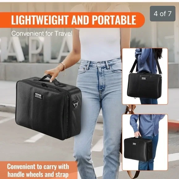 Black Cosmetic/Camera/Equipment Bag - Picture 9 of 10